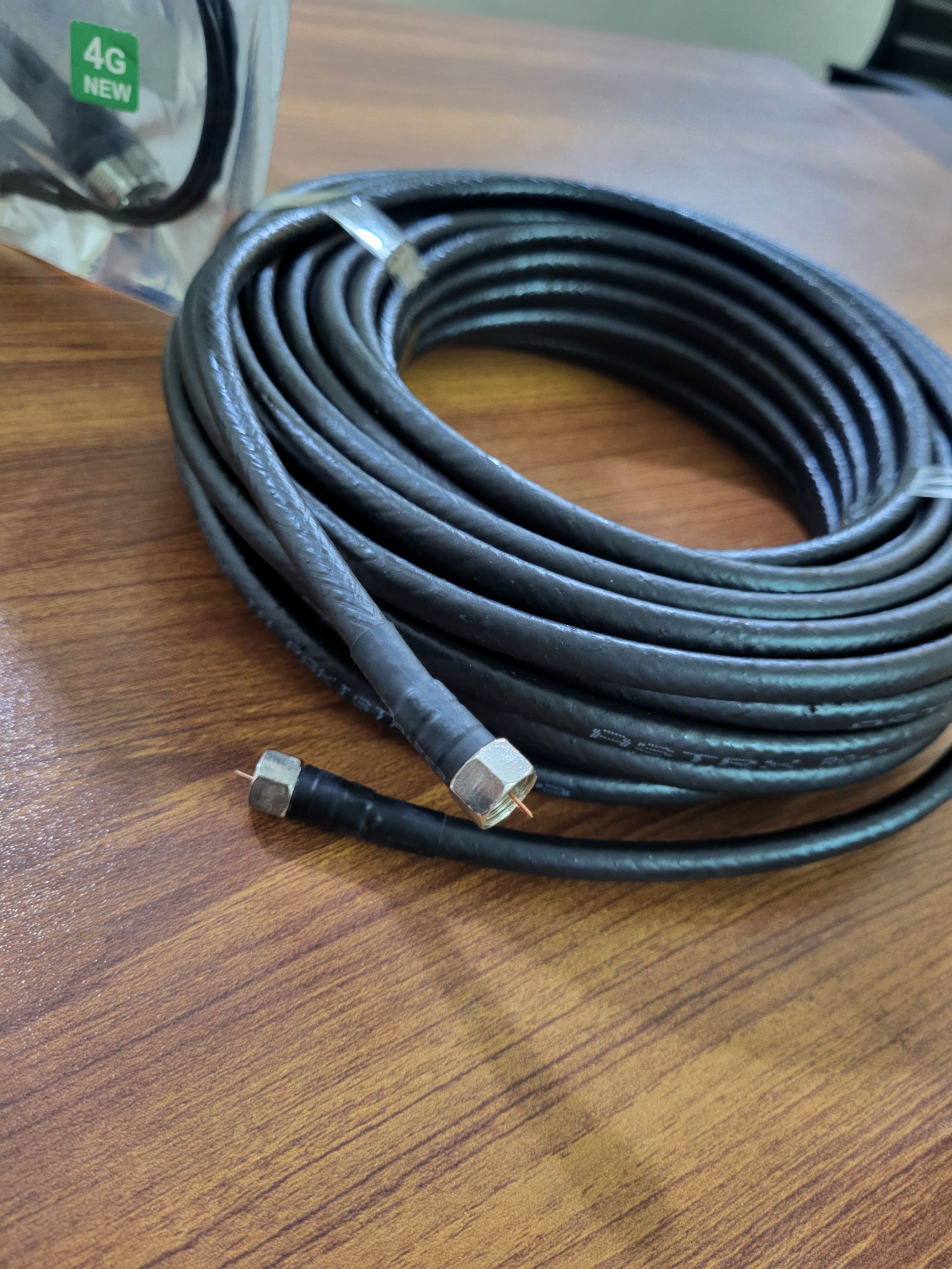 TS‑9 antenna cable coiled